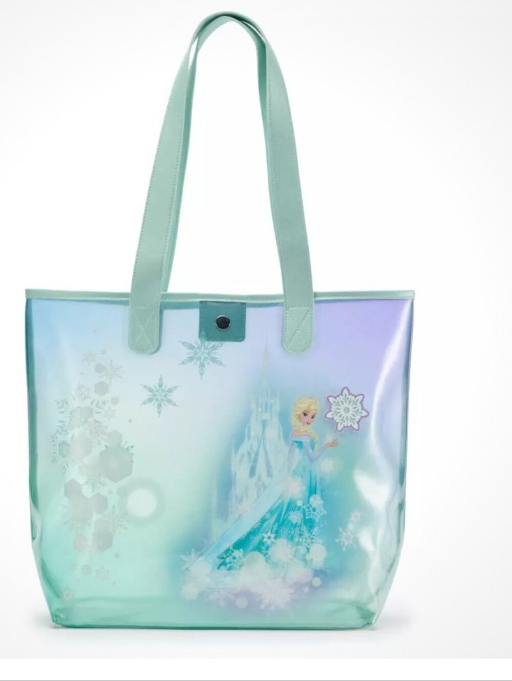 Disney Frozen Iridescent Aqua and Lavender Elsa Tote